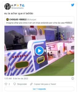 Internautas debocham do 'furo' dos bastidores do BBB22 (Foto: Reprodução / Twitter) Internautas debocham do 'furo' dos bastidores do BBB22 (Foto: Reprodução / Twitter)