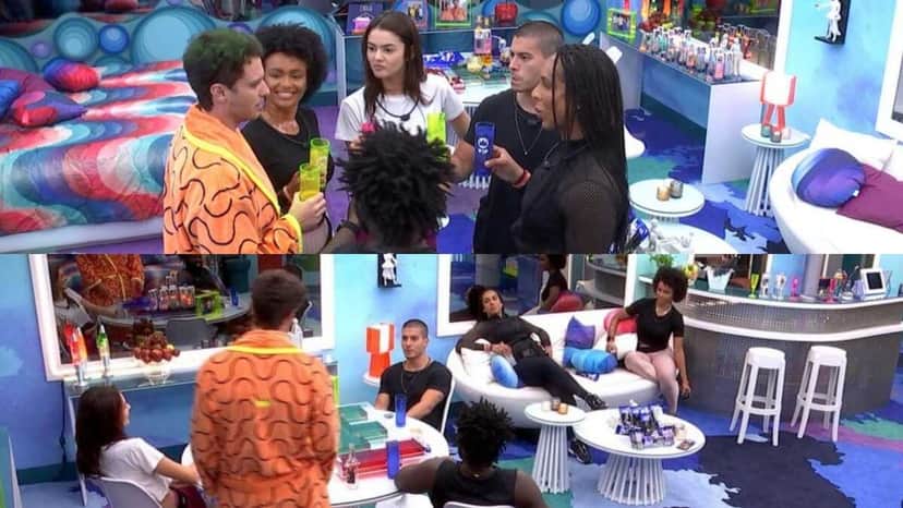 BBB22: Lucas se reúne com seus escolhidos do VIP no Quarto do Líder (Foto: Reprodução/Montagem) BBB22: Lucas se reúne com seus escolhidos do VIP no Quarto do Líder (Foto: Reprodução/Montagem)