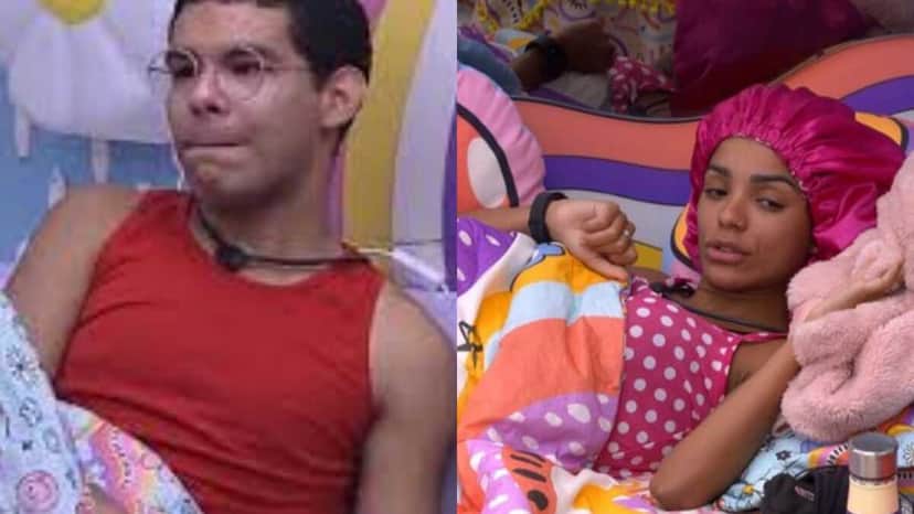 BBB22: Brothers se assustam com histórias de terror de Larissa e Vyni (Foto: Reprodução) BBB22: Brothers se assustam com histórias de terror de Larissa e Vyni (Foto: Reprodução)
