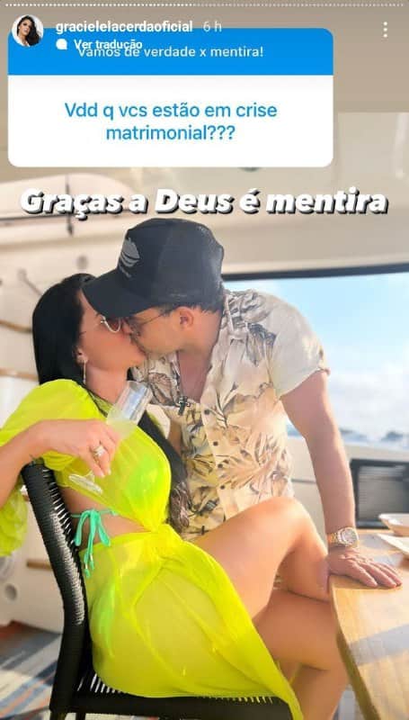 Graciele Lacerda falou de crise no relacionamento com Zezé Di Camargo (Foto: Reprodução/ Instagram) Graciele Lacerda falou de crise no relacionamento com Zezé Di Camargo (Foto: Reprodução/ Instagram)