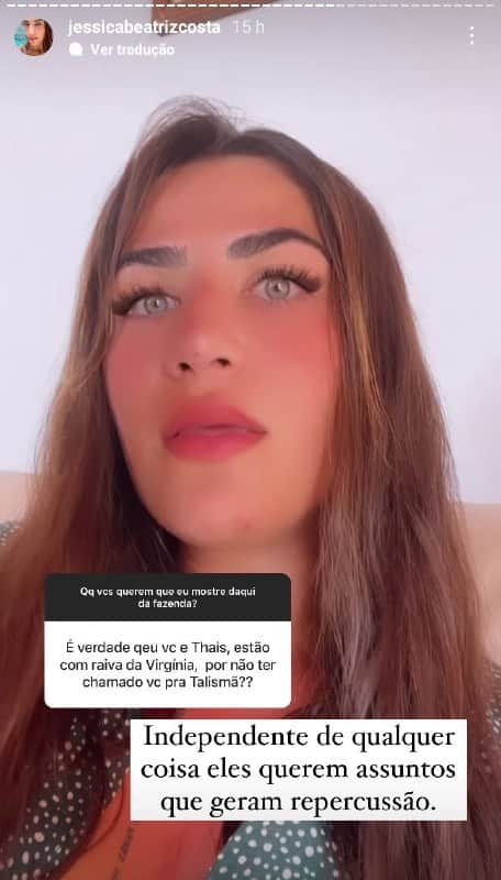 Jéssica falou sobre treta com Virgínia e Zé Felipe (Foto: Reprodução/ Instagram) Jéssica falou sobre treta com Virgínia e Zé Felipe (Foto: Reprodução/ Instagram)