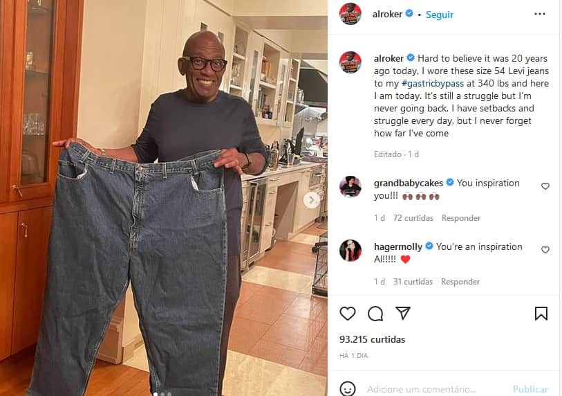 Publicação de Al Roker (Imagem: Reprodução) Publicação de Al Roker (Imagem: Reprodução)