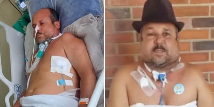Carlinhos Vidente vive atualmente em cadeira de rodas (Imagem: Montagem) Carlinhos Vidente vive atualmente em cadeira de rodas (Imagem: Montagem)