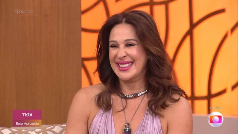 Claudia Raia esteve recentemente no Encontro com Fátima Bernardes Claudia Raia esteve recentemente no Encontro com Fátima Bernardes