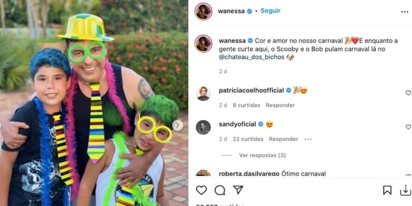 De acordo com cantora, carnaval foi momento de curtir com a família (Reprodução) De acordo com cantora, carnaval foi momento de curtir com a família (Reprodução)