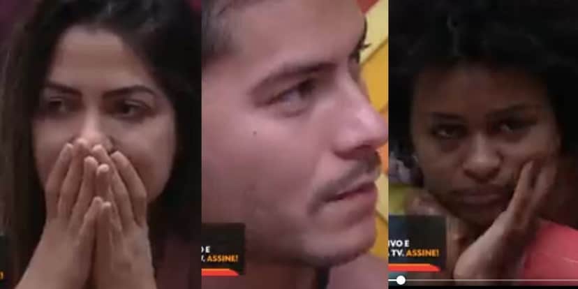 Reações de participantes do BBB22, da Globo (Reprodução) Reações de participantes do BBB22, da Globo (Reprodução)