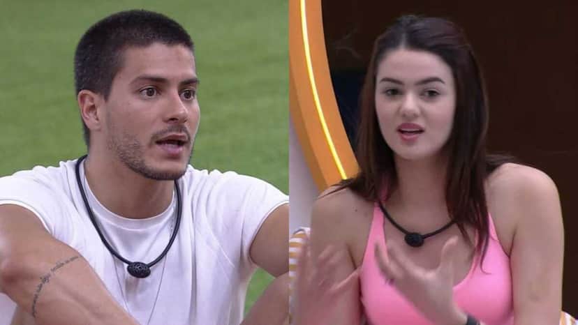 BBB22: Eslovênia se aproxima de Arthur Aguiar (Foto: Reprodução/Montagem) BBB22: Eslovênia se aproxima de Arthur Aguiar (Foto: Reprodução/Montagem)