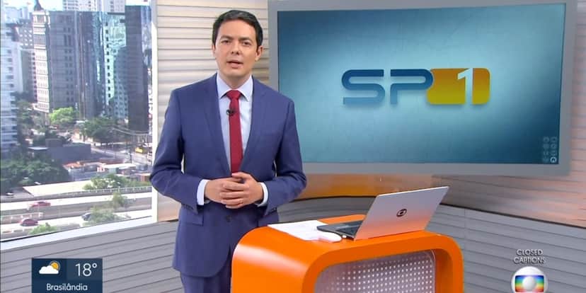 Alan Severiano é âncora titular do "SP1" (Foto: Reprodução/TV Globo) Alan Severiano é âncora titular do "SP1" (Foto: Reprodução/TV Globo)