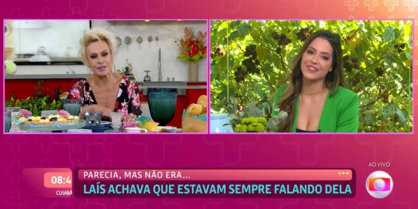 Ana Maria Braga conversou com Laís Caldas no "Mais Você" (Foto: Reprodução/TV Globo) Ana Maria Braga conversou com Laís Caldas no "Mais Você" (Foto: Reprodução/TV Globo)
