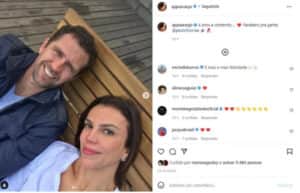 Ana Paula Araújo fez declaração para o marido (Foto: Reprodução / Instagram) Ana Paula Araújo fez declaração para o marido (Foto: Reprodução / Instagram)