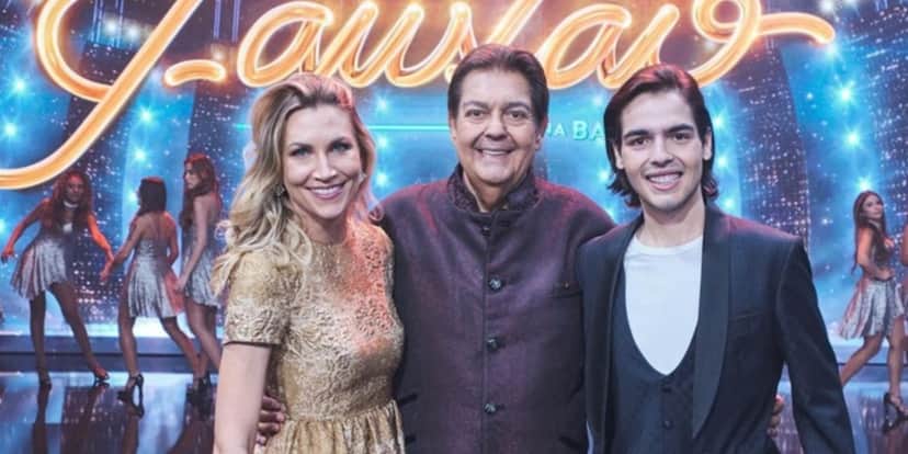 Anne Lottermann, Faustão e João Guilherme Anne Lottermann, Faustão e João Guilherme