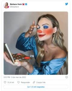Bárbara alfinetou sua ex-aliada do BBB22 (Foto: Reprodução / Twitter) Bárbara alfinetou sua ex-aliada do BBB22 (Foto: Reprodução / Twitter)