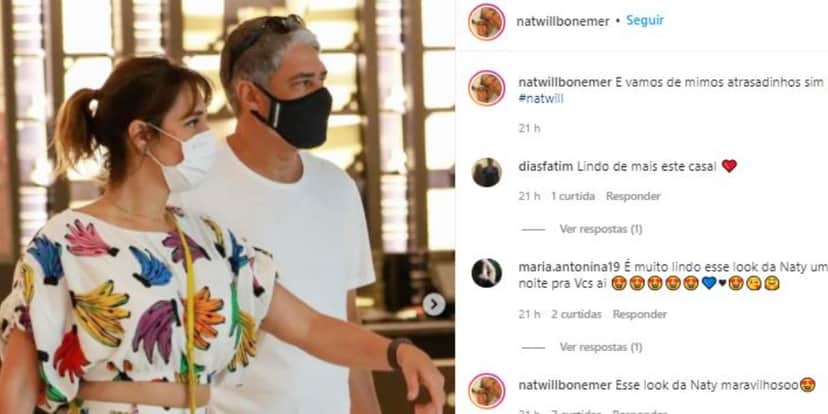 William Bonner e Natasha Dantas em passeio no shopping (Foto: Victor Chapetta/AgNews/Instagram) William Bonner e Natasha Dantas em passeio no shopping (Foto: Victor Chapetta/AgNews/Instagram)