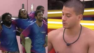 BBB22: Arthur Aguiar se revolta após brothers 'entregarem' liderança para Lina (Foto: Reprodução / Globoplay)
