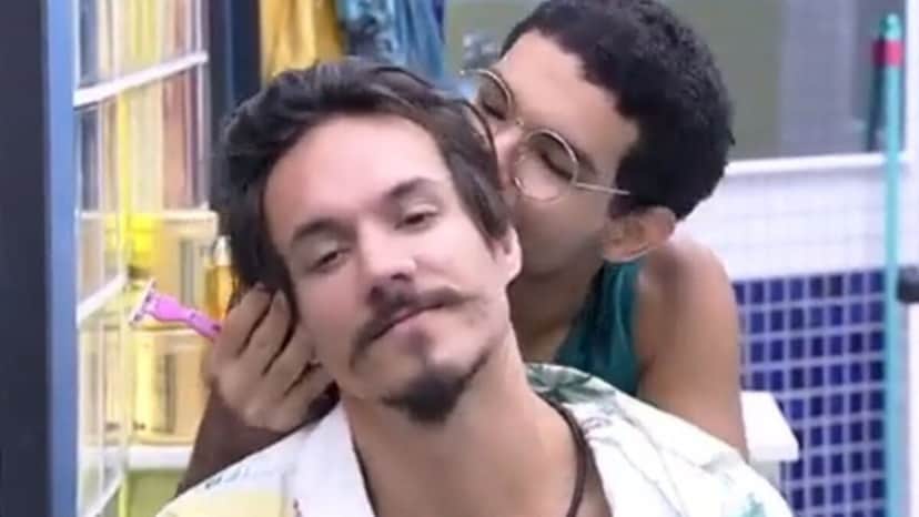 BBB22: Eliezer e Vyni estão no monstro (Foto: Reprodução) BBB22: Eliezer e Vyni estão no monstro (Foto: Reprodução)