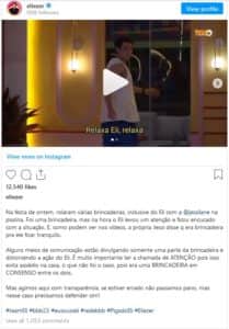 Assessoria de Eliezer do BBB22 se pronunciou sobre acusação de assédio (Foto: Reprodução / Instagram) Assessoria de Eliezer do BBB22 se pronunciou sobre acusação de assédio (Foto: Reprodução / Instagram)