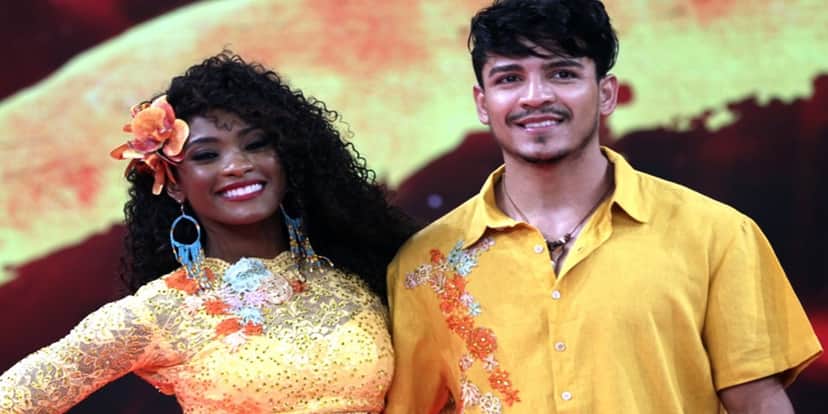 Elias e Erika na 'Dança dos Famosos' em 2018 (Foto: reprodução) Elias e Erika na 'Dança dos Famosos' em 2018 (Foto: reprodução)