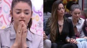 BBB22: Eslovênia percebe fama de 'pé fria' nas eliminações (Foto: Reprodução / Globoplay) BBB22: Eslovênia percebe fama de 'pé fria' nas eliminações (Foto: Reprodução / Globoplay)