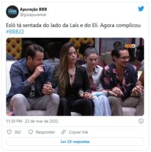 Internautas não perdoaram fama de Eslovênia do BBB22 (Foto: Reprodução / Twitter) Internautas não perdoaram fama de Eslovênia do BBB22 (Foto: Reprodução / Twitter)