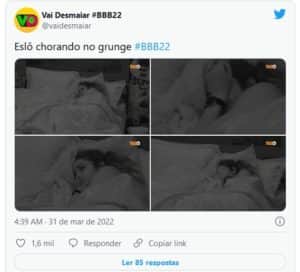 Internautas reagiram a noite quente de Eliezer e Natália no BBB22 (Foto: Reprodução / Twitter) Internautas reagiram a noite quente de Eliezer e Natália no BBB22 (Foto: Reprodução / Twitter)