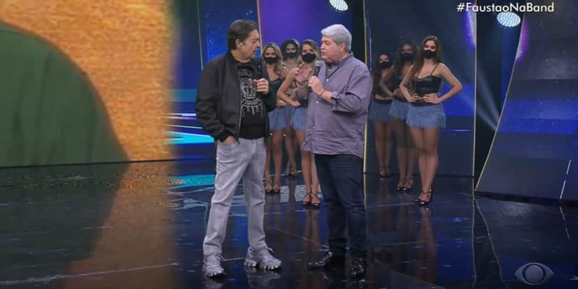 Amigos há mais de 50 anos, Faustão e Datena trocaram declarações (Foto: Reprodução / Band) Amigos há mais de 50 anos, Faustão e Datena trocaram declarações (Foto: Reprodução / Band)