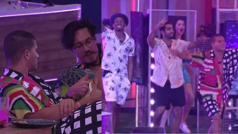 BBB22: Brothers curtem a Festa do Líder Arthur Aguiar (Foto: Reprodução/Montagem) BBB22: Brothers curtem a Festa do Líder Arthur Aguiar (Foto: Reprodução/Montagem)