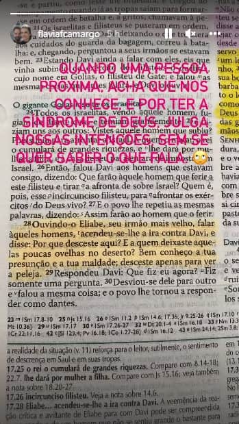 Esposa de Luciano Camargo posta indireta nas redes sociais (Foto: Reprodução)