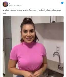 Web fica em polvorosa com nudes de Gustavo do BBB22 (Foto: Reprodução / Twitter) Web fica em polvorosa com nudes de Gustavo do BBB22 (Foto: Reprodução / Twitter)