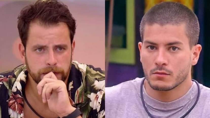 BBB22: Gustavo tem Arthur Aguiar como foco (Foto: Reprodução/Montagem) BBB22: Gustavo tem Arthur Aguiar como foco (Foto: Reprodução/Montagem)