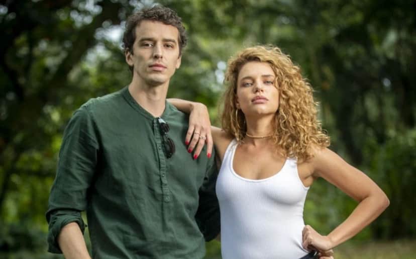 Gustavo (Gabriel Stauffer) e Madeleine (Bruna Linzmeyer) começam como ex-namorados na novela 'Pantanal' (Foto: Reprodução / Globo) Gustavo (Gabriel Stauffer) e Madeleine (Bruna Linzmeyer) começam como ex-namorados na novela 'Pantanal' (Foto: Reprodução / Globo)