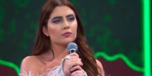 Jade Picon enfrentou Zé Felipe no Domingão com Huck (Foto: Reprodução)