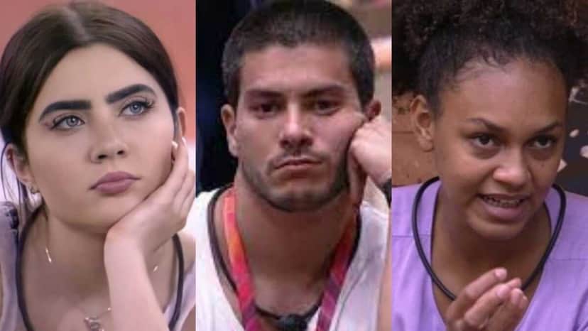 BBB22: Jade Picon, Arthur Aguiar e Jessilane disputam o sétimo Paredão (Foto: Reprodução/Montagem) BBB22: Jade Picon, Arthur Aguiar e Jessilane disputam o sétimo Paredão (Foto: Reprodução/Montagem)