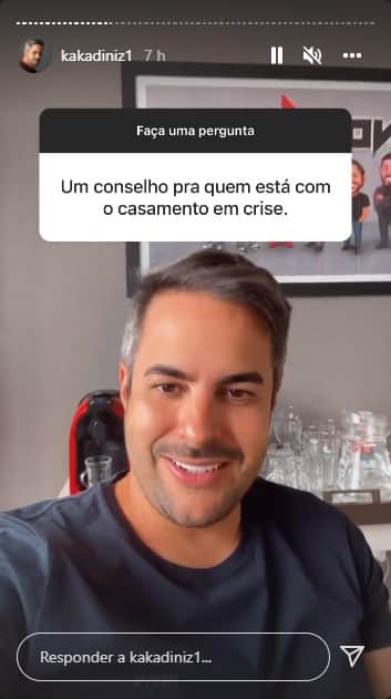 Kaká Diniz dá conselhos sobre crise no casamento - Foto: Reprodução Kaká Diniz dá conselhos sobre crise no casamento - Foto: Reprodução