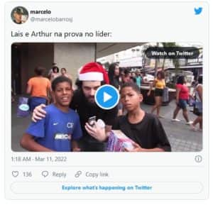 Internautas brincam com a rivalidade entre Arthur e Laís que virou amizade no BBB22 Internautas brincam com a rivalidade entre Arthur e Laís que virou amizade no BBB22