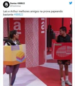 Web reage ao bate papo de Arthur e Laís na Prova do Líder do BBB22 Web reage ao bate papo de Arthur e Laís na Prova do Líder do BBB22