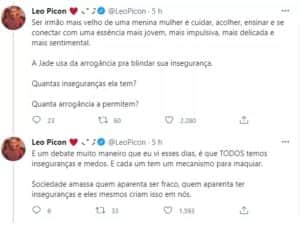 Leo Picon, irmão de Jade Picon do BBB22 (Foto: Reprodução / Twitter) Leo Picon, irmão de Jade Picon do BBB22 (Foto: Reprodução / Twitter)