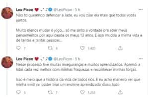 Leo Picon, irmão de Jade Picon do BBB22 (Foto: Reprodução / Twitter) Leo Picon, irmão de Jade Picon do BBB22 (Foto: Reprodução / Twitter)