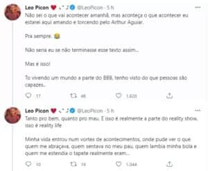 Leo Picon, irmão de Jade Picon do BBB22 (Foto: Reprodução / Twitter) Leo Picon, irmão de Jade Picon do BBB22 (Foto: Reprodução / Twitter)