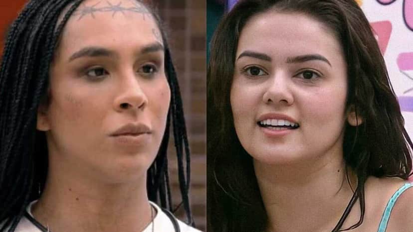 BBB22: Eslovênia mira em Linn da Quebrada (Foto: Reprodução/Montagem) BBB22: Eslovênia mira em Linn da Quebrada (Foto: Reprodução/Montagem)