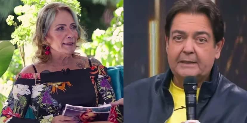 Lucimara Parisi e Faustão - Foto: Reprodução Lucimara Parisi e Faustão - Foto: Reprodução