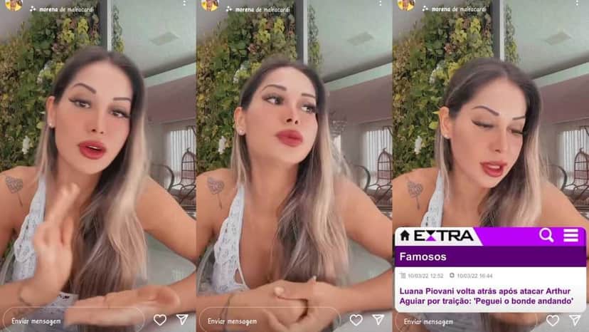 BBB22: Maíra Cardi rebate novos ataques de Luana Piovani a Arthur Aguiar (Foto: Reprodução/Montagem/Instagram) BBB22: Maíra Cardi rebate novos ataques de Luana Piovani a Arthur Aguiar (Foto: Reprodução/Montagem/Instagram)
