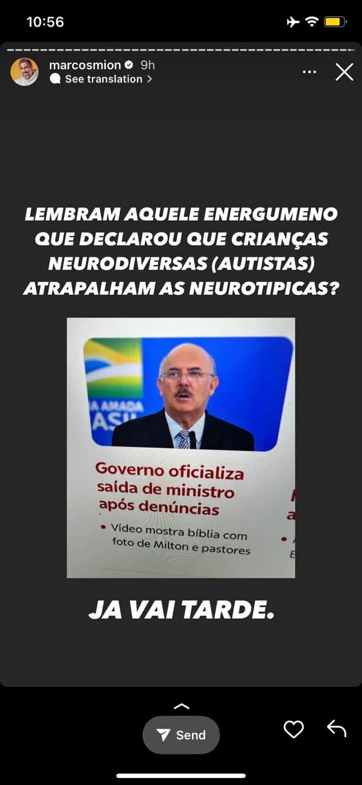 Marcos Mion fala de notícia de demissão, se enfurece e expõe culpado: "Aquele energumeno" Marcos Mion fala de notícia de demissão, se enfurece e expõe culpado: "Aquele energumeno"