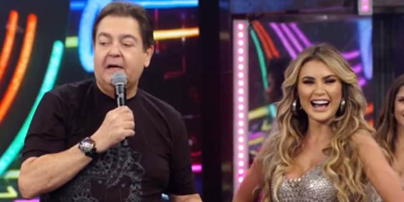 Natacha Horana deixou time de bailarinas de Faustão na Band (Foto: Reprodução/TV Globo) Natacha Horana deixou time de bailarinas de Faustão na Band (Foto: Reprodução/TV Globo)