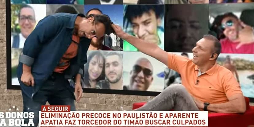 Neto bate-boca nos Donos da Bola e comentarista puxa seu cabelo na Band: "Vai apresentar o programa" Neto bate-boca nos Donos da Bola e comentarista puxa seu cabelo na Band: "Vai apresentar o programa"