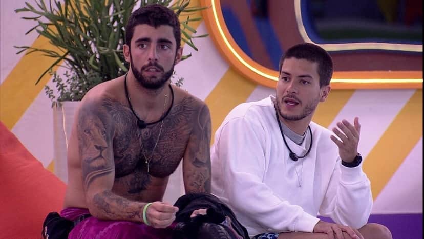 BBB22: Pedro Scooby desabafa com Arthur Aguiar (Foto: Reprodução) BBB22: Pedro Scooby desabafa com Arthur Aguiar (Foto: Reprodução)