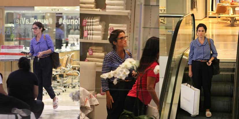 Renata Vasconcellos, do "Jornal Nacional", fez compras em shopping do Rio (Foto: AgNews) Renata Vasconcellos, do "Jornal Nacional", fez compras em shopping do Rio (Foto: AgNews)
