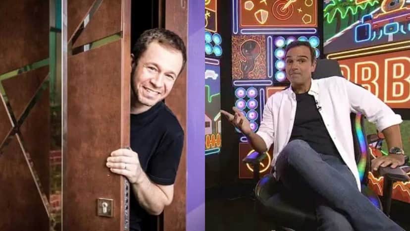 Tadeu Schmidt substituirá Tiago Leifert também no The Voice Brasil (Foto: Reprodução/Montagem) Tadeu Schmidt substituirá Tiago Leifert também no The Voice Brasil (Foto: Reprodução/Montagem)