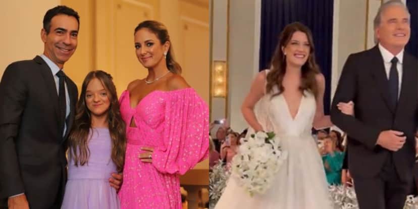 Ticiane Pinheiro e César Tralli compareceram ao casamento de Luíza Justus (Foto: Reprodução/Instagram) Ticiane Pinheiro e César Tralli compareceram ao casamento de Luíza Justus (Foto: Reprodução/Instagram)