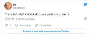 Web reagiu a alusão do filme Guerra Infinita comparando a rivalidade de Jade e Arthur (Foto: Reprodução / Twitter) Web reagiu a alusão do filme Guerra Infinita comparando a rivalidade de Jade e Arthur (Foto: Reprodução / Twitter)