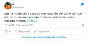 Web detonou o participante do BBB22(Foto: Reprodução / Twitter) Web detonou o participante do BBB22(Foto: Reprodução / Twitter)